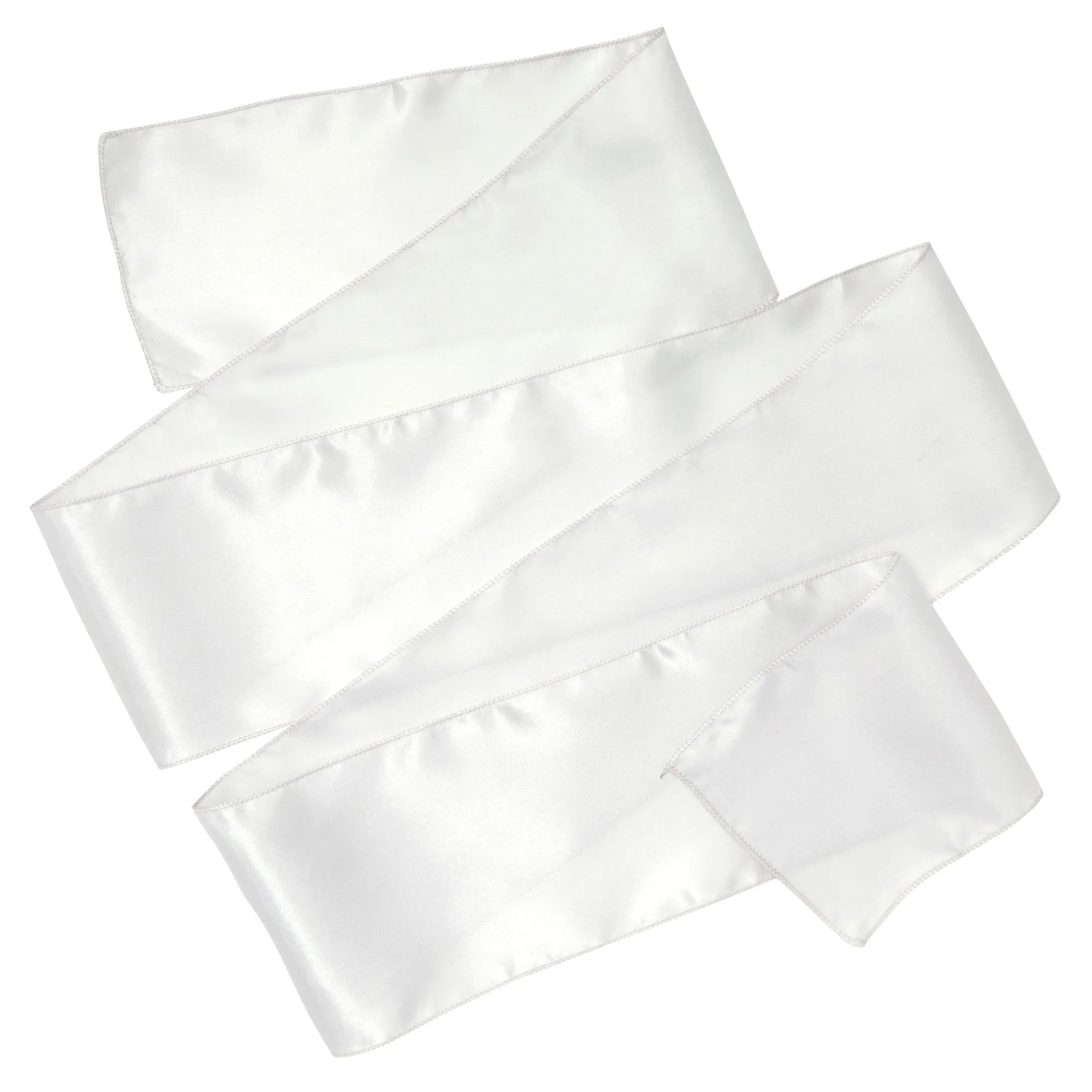 12 Pack Silver Chair Sashes for Wedding Reception, Baby Shower, Birthday Party (7 x 108 In)