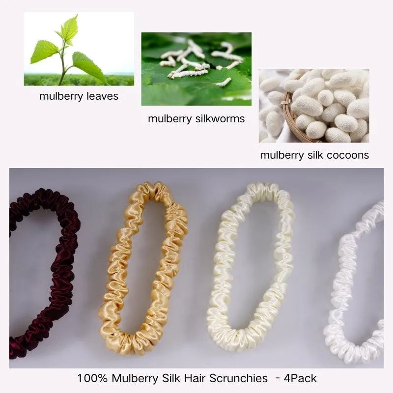 4 Pack Mini Silk Hair Ties - Joven - dropshipping