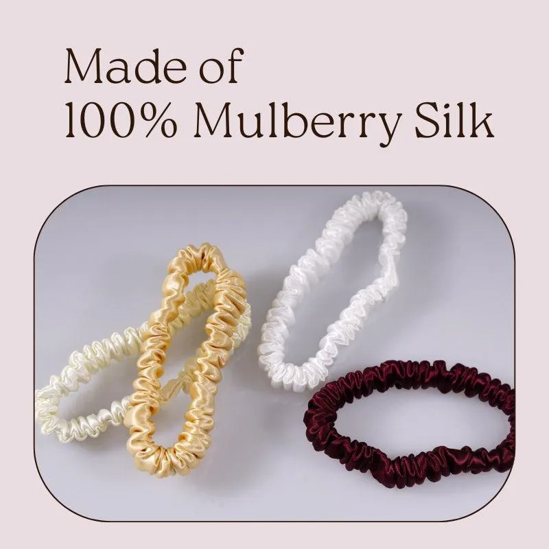 4 Pack Mini Silk Hair Ties - Joven - dropshipping