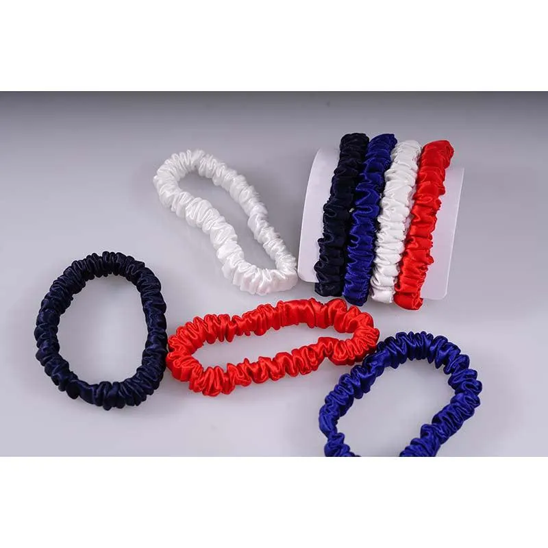 4 Pack Mini Silk Hair Ties - Vividly - dropshipping