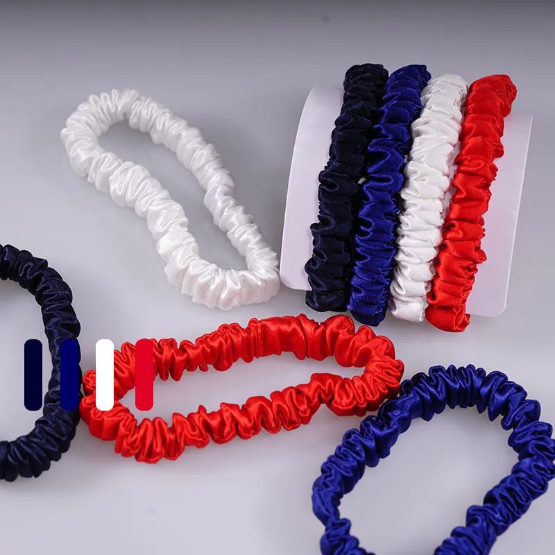 4 Pack Mini Silk Hair Ties - Vividly - dropshipping