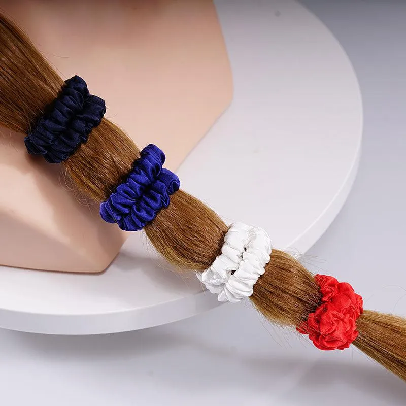 4 Pack Mini Silk Hair Ties - Vividly - dropshipping