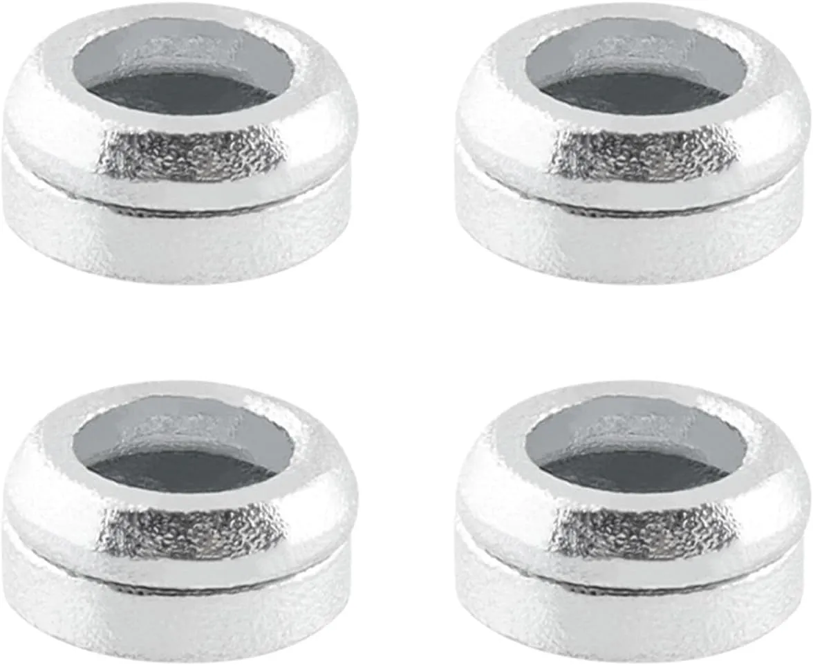 4pcs Bicycle M6 Disc Brake Washers, Disc Brake Bolts Spacer Bike Convex Concave Washers Rings for Mountain Bicycle