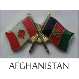 Afghanistan-Canada Friendship Lapel Pin