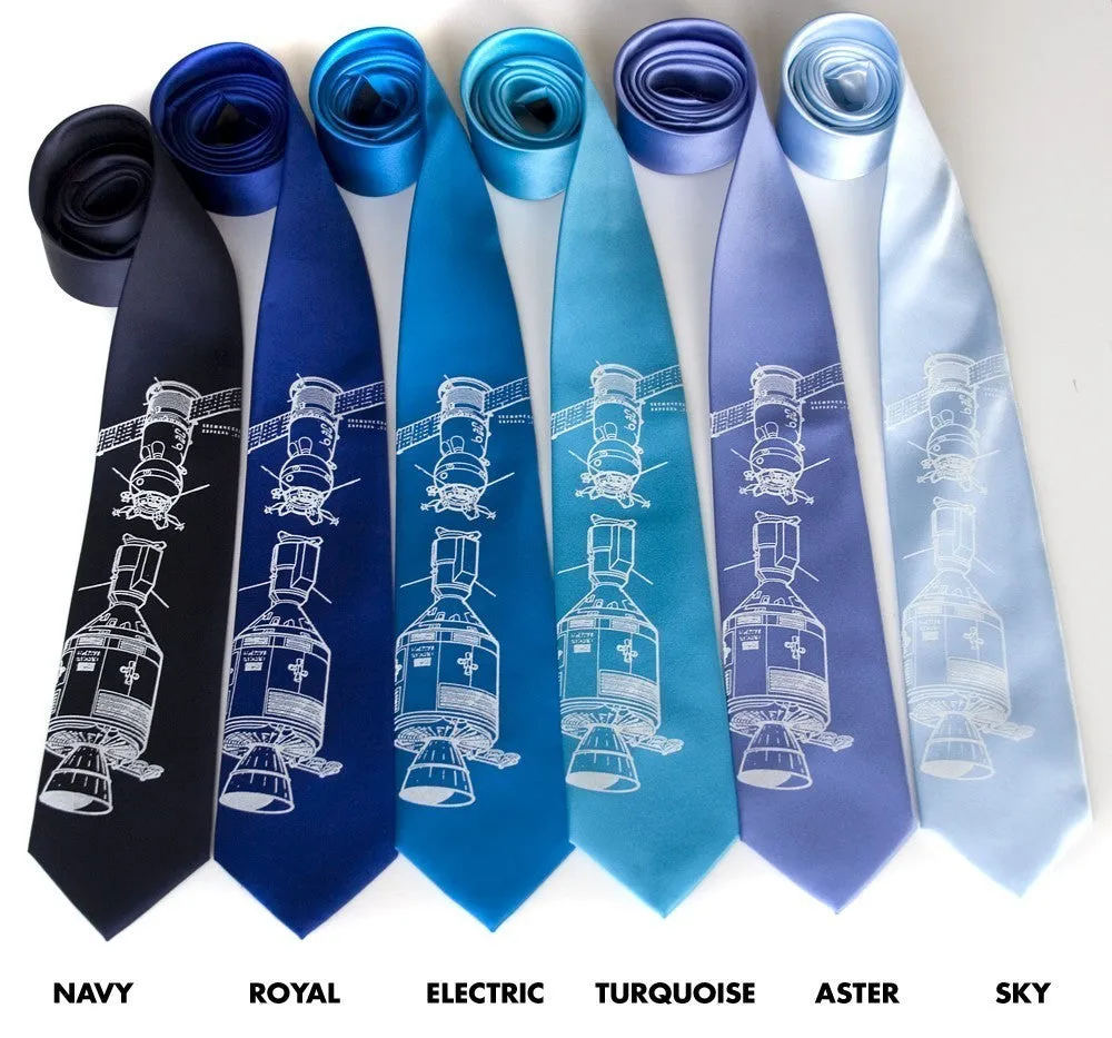 Apollo Soyuz Silk Necktie