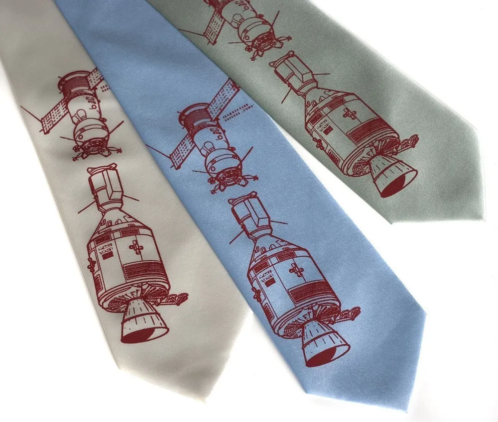 Apollo Soyuz Silk Necktie