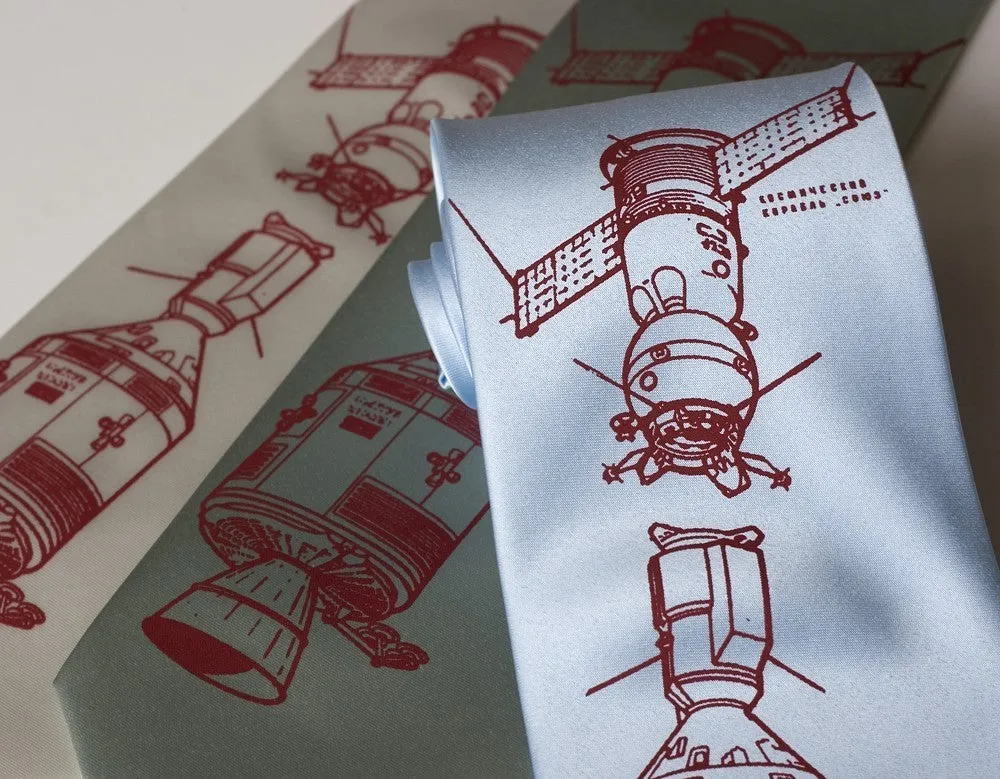 Apollo Soyuz Silk Necktie