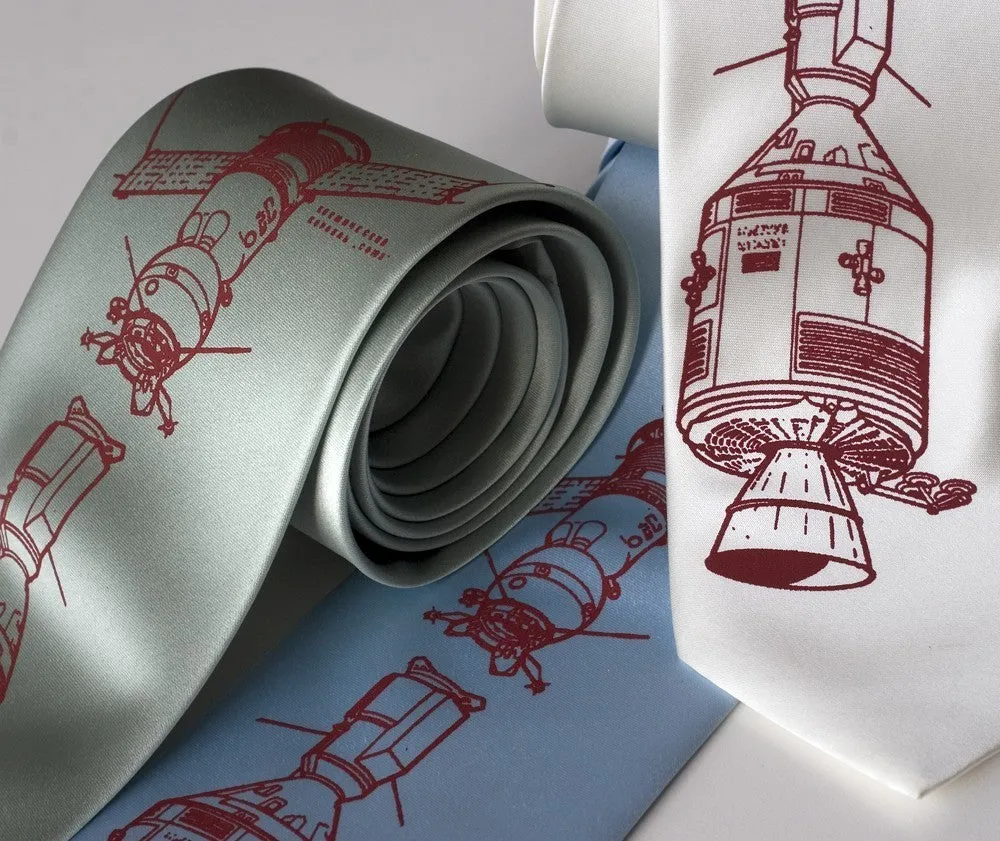 Apollo Soyuz Silk Necktie