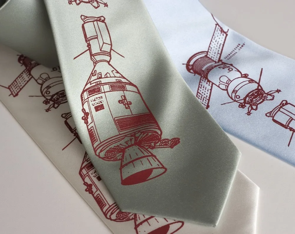 Apollo Soyuz Silk Necktie