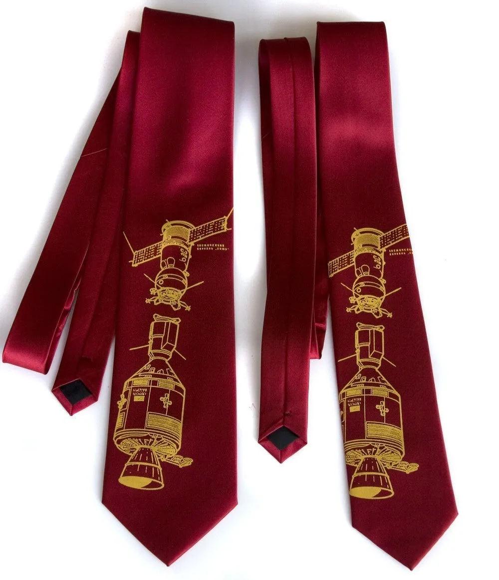 Apollo Soyuz Silk Necktie