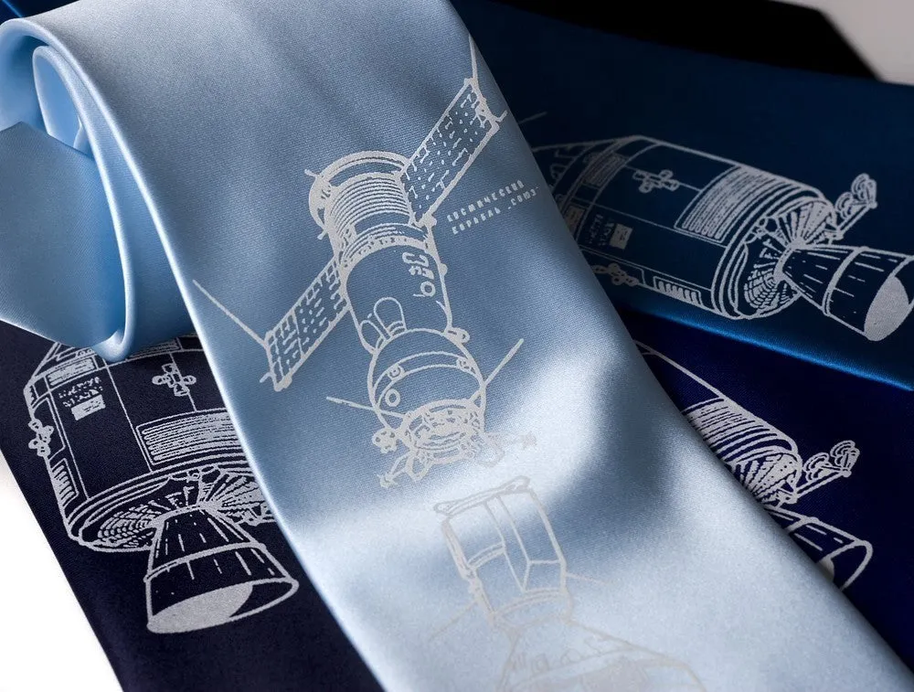 Apollo Soyuz Silk Necktie