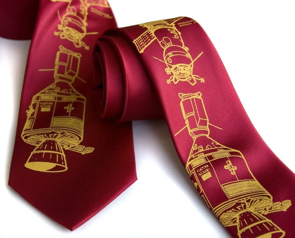 Apollo Soyuz Silk Necktie