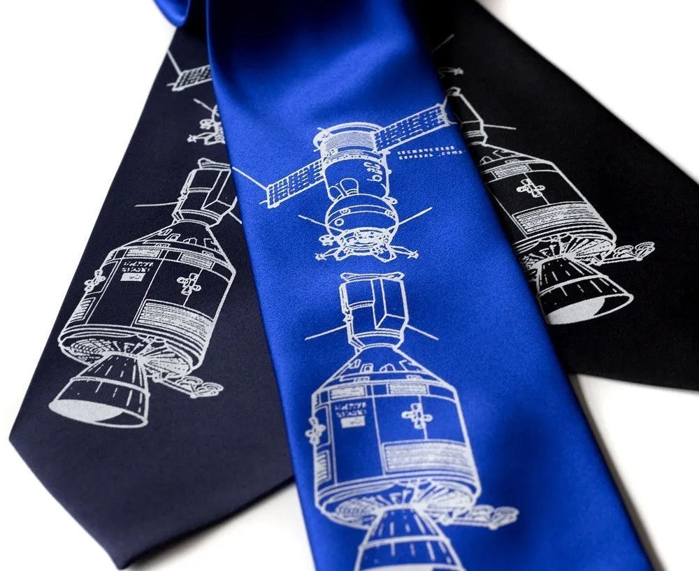 Apollo Soyuz Silk Necktie