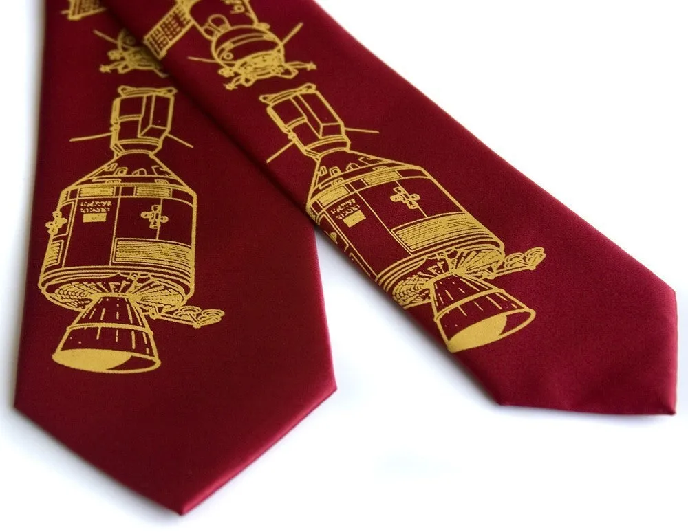 Apollo Soyuz Silk Necktie