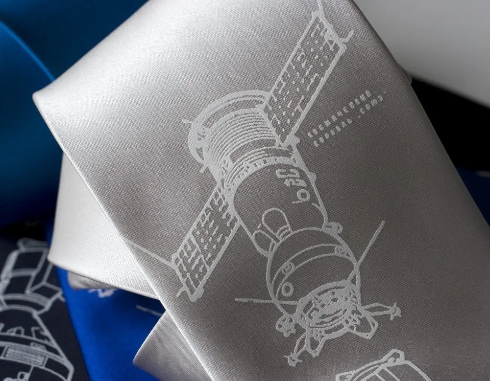 Apollo Soyuz Silk Necktie