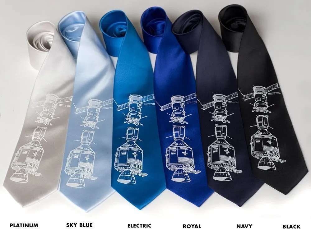 Apollo Soyuz Silk Necktie