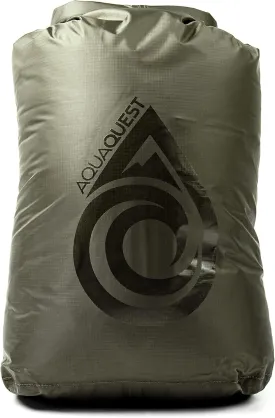 AquaQuest Rogue Dry Bag  100L Olive Drab  100% Waterproof Roll Top  Boating Dry Bag