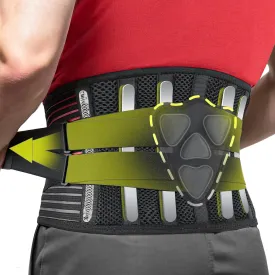 Back Brace for Women Men - Lower Back Pain Relief Back Support Belt with 3D Lumbar Pad Breathable Lumbar Support Brace for Scoliosis Herniated Disc Sciatica, Size S (Waist: 24.8"-32.3")