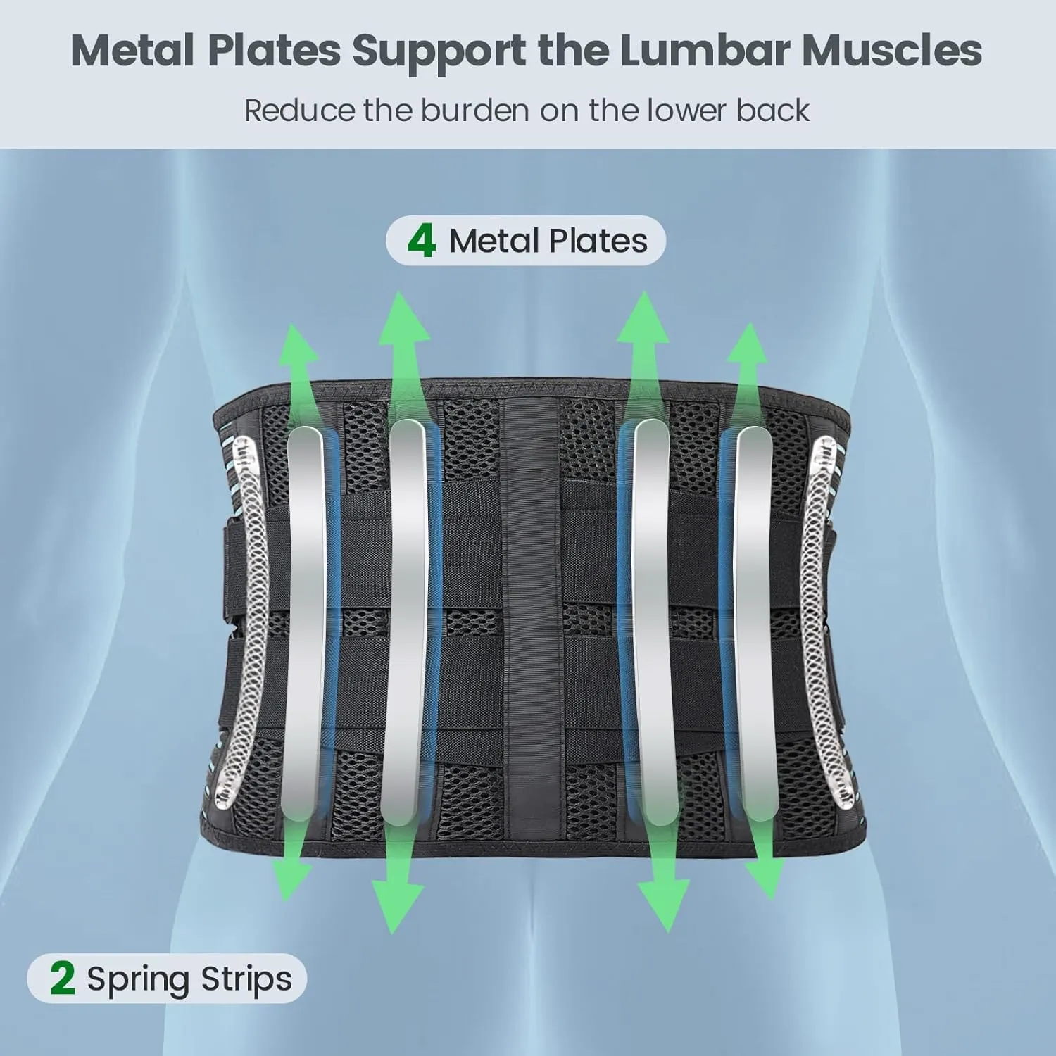 Back Brace for Women Men - Lower Back Pain Relief Back Support Belt with 3D Lumbar Pad Breathable Lumbar Support Brace for Scoliosis Herniated Disc Sciatica, Size S (Waist: 24.8"-32.3")