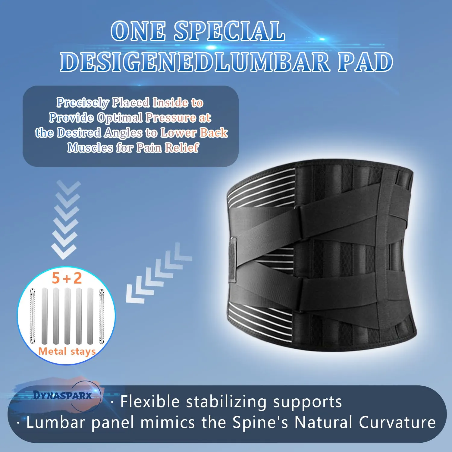 Back Braces for Lower Back Pain Relief with 7 Stays, Breathable Back Support Belt for Men/Women for work,Anti-skid lumbar support belt with 16-hole Mesh for sciatica(S)