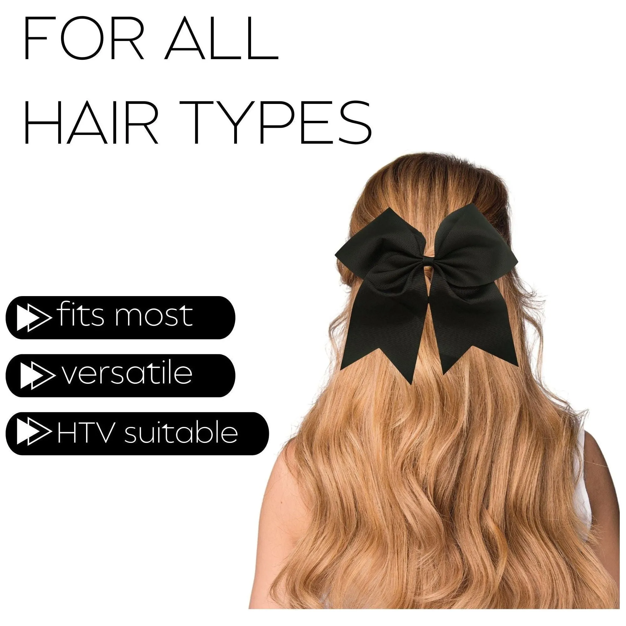 Black Cheer Bow
