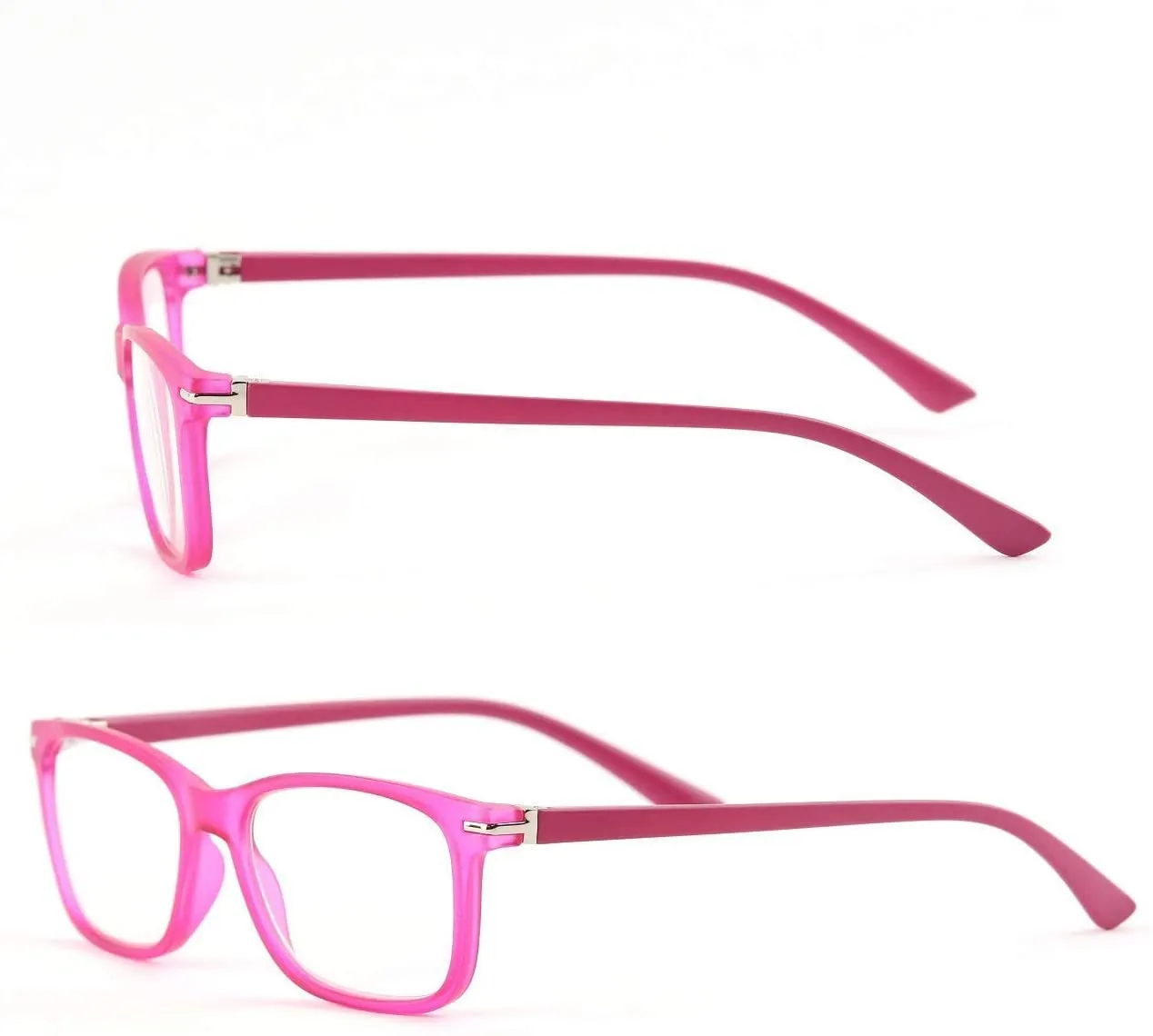 Blue-Light-Blocking-Reading-Glasses-Hot-Pink-3-00-Magnification-Computer-Glasses