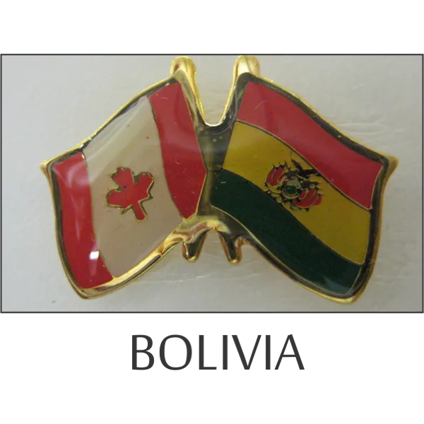 Bolivia-Canada Friendship Lapel Pin
