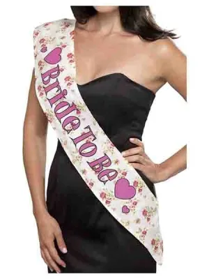 Bride To Be Vintage Sash