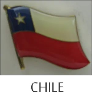 Chile Single Lapel Pin