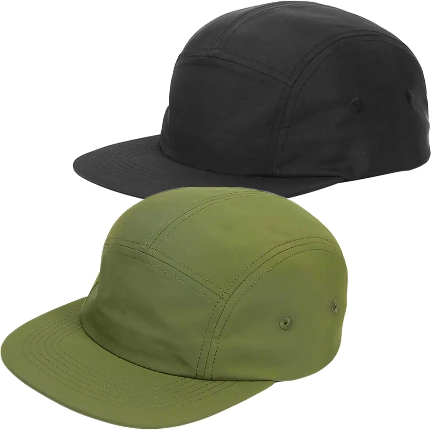 COOLSOME 5 Panels Hat Basic Daily Wear Breathable Quick Dry Cap