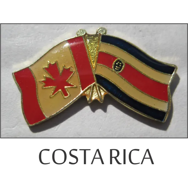Costa Rica-Canada Friendship Lapel Pin