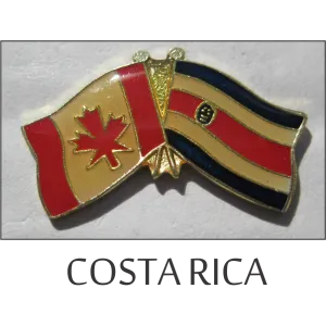 Costa Rica-Canada Friendship Lapel Pin