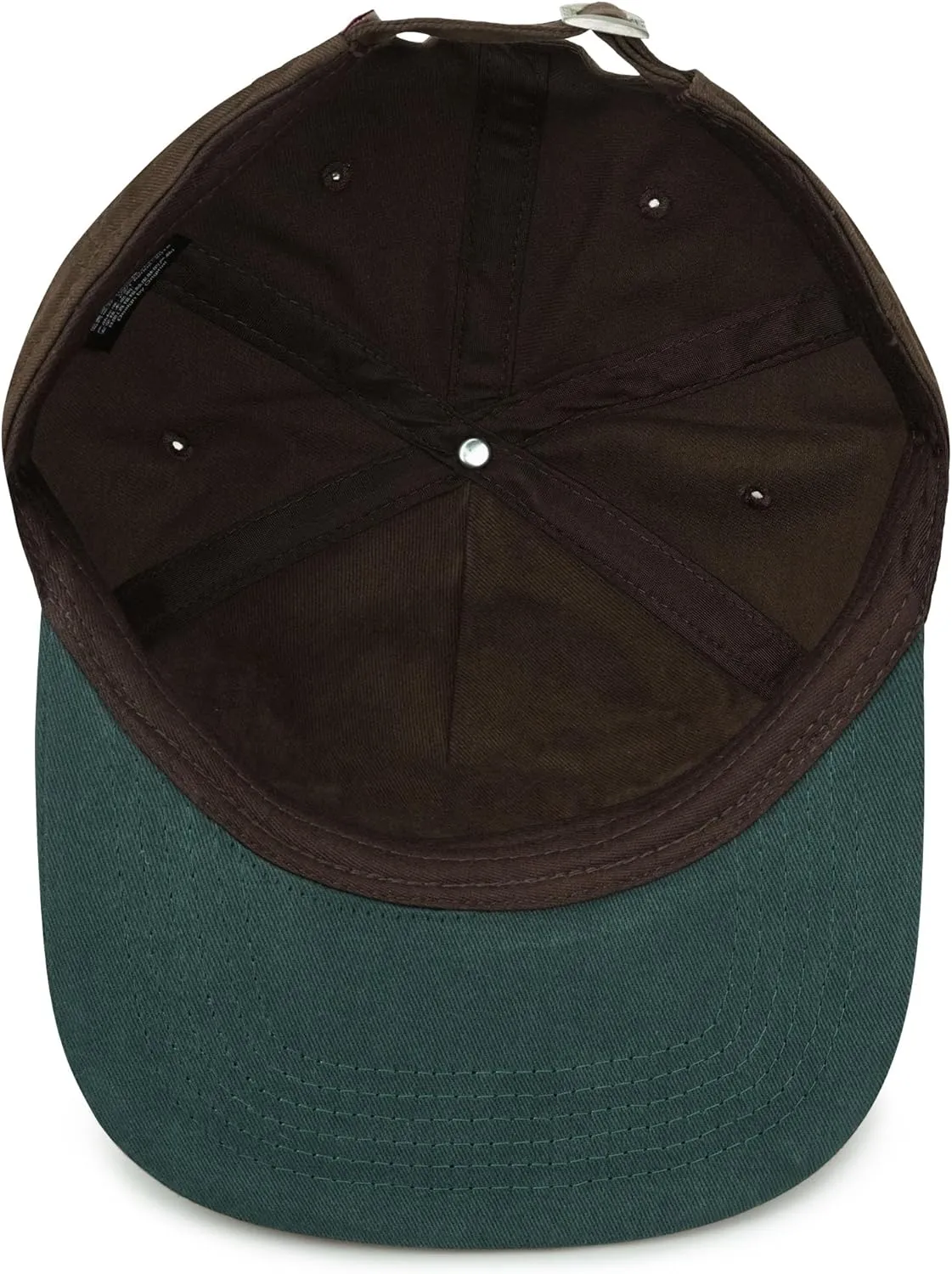 Croogo Vintage Embroidery Flat Brim Baseball Cap for Men Women Soft Cotton Unstructured Cap