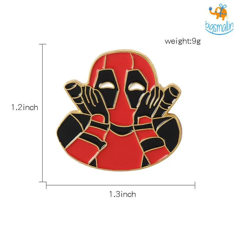 Deadpool Metallic Lapel Pins