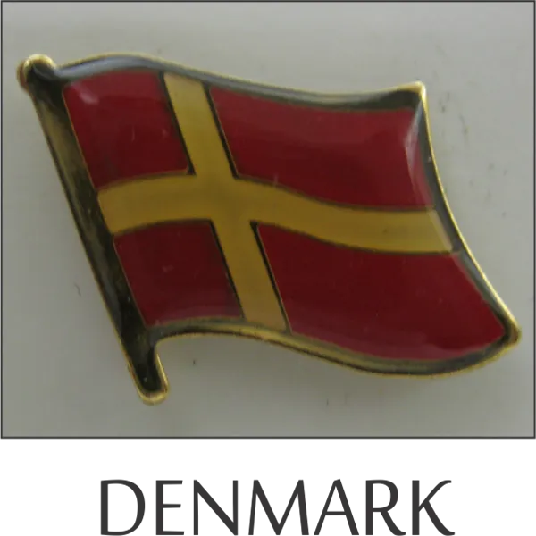 Denmark Single Lapel Pin