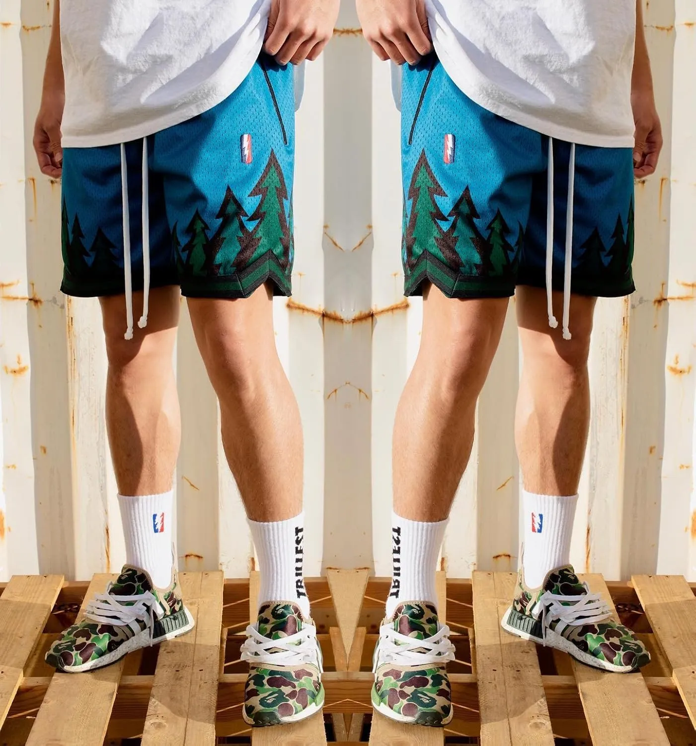 DIOTSR Mens Basketball Shorts Casual Retro Graphic Shorts Athletic Running Shorts Streetwear Designer Shorts with Pockets