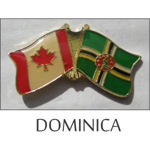 Dominica-Canada Friendship Lapel Pin