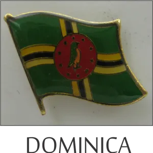Dominica Single Lapel Pin