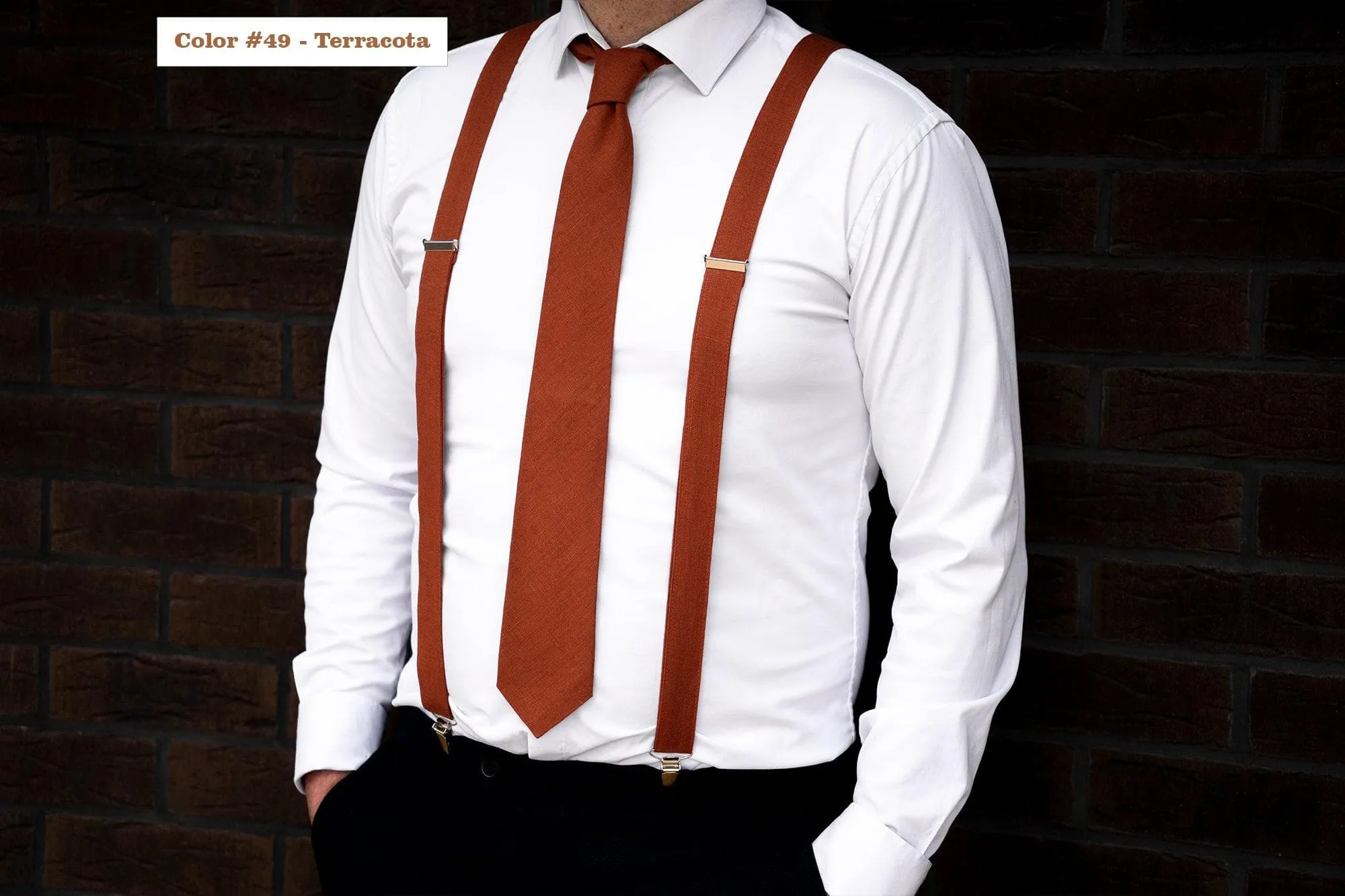 Elegant Peach Skinny Tie for Groom & Men - Wedding Ties, Boys Bow Ties, Slim & Neck Ties