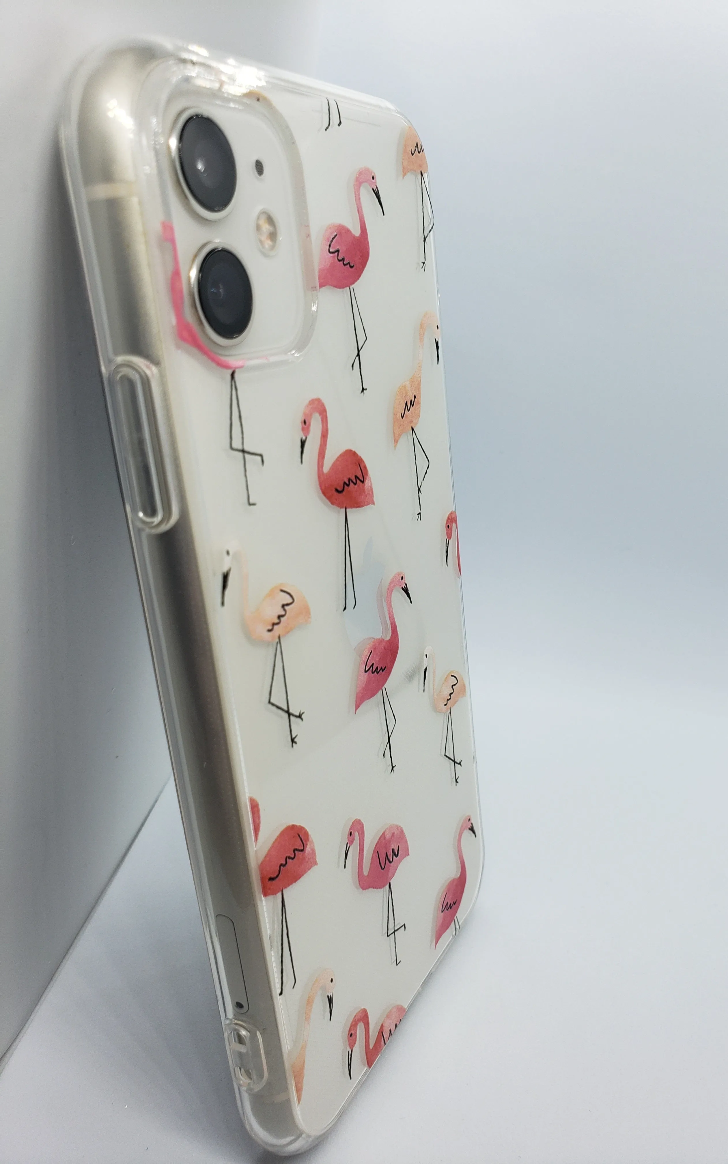 Flamingo Feast Transparent Clear iPhone Case