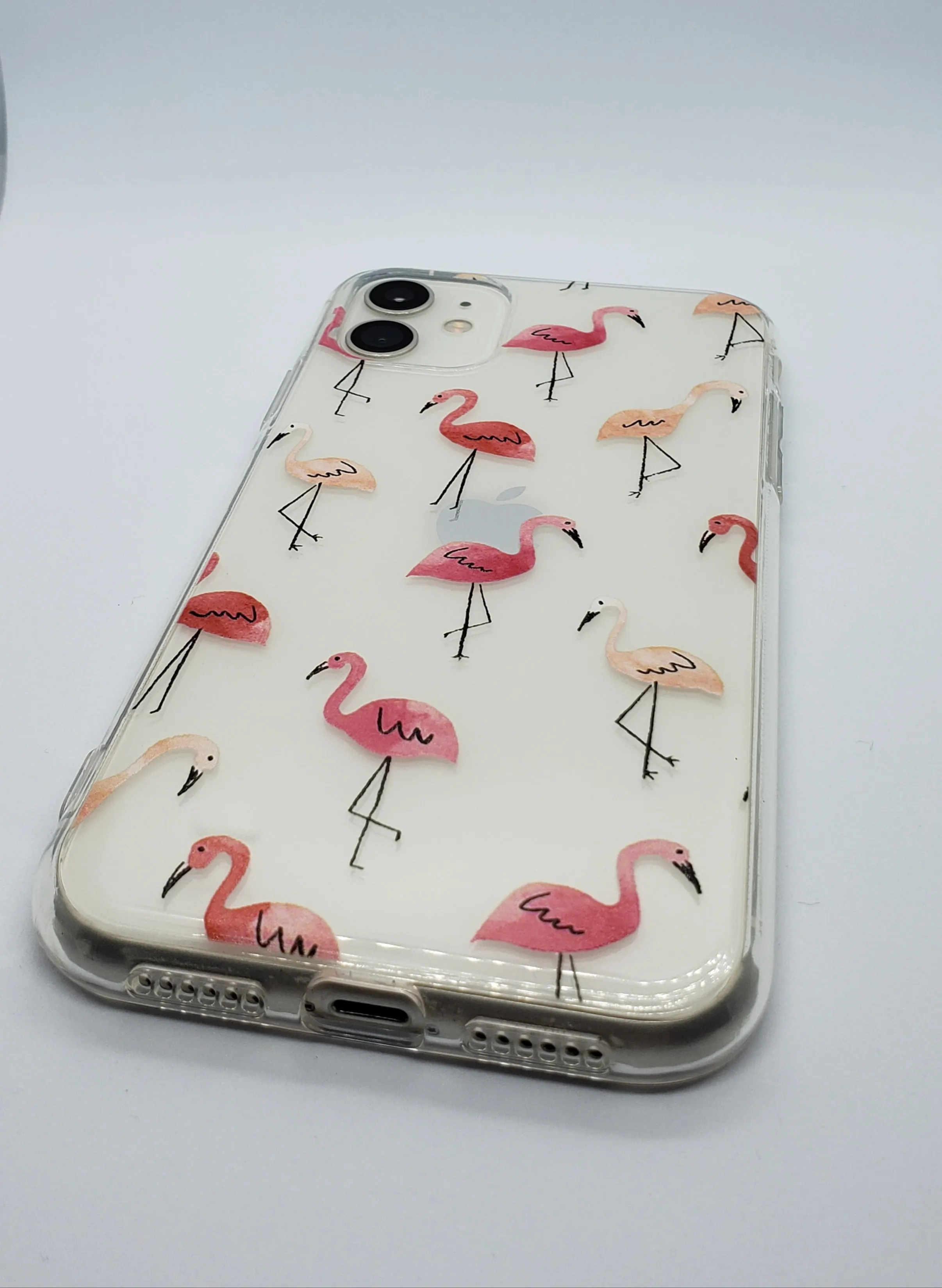 Flamingo Feast Transparent Clear iPhone Case