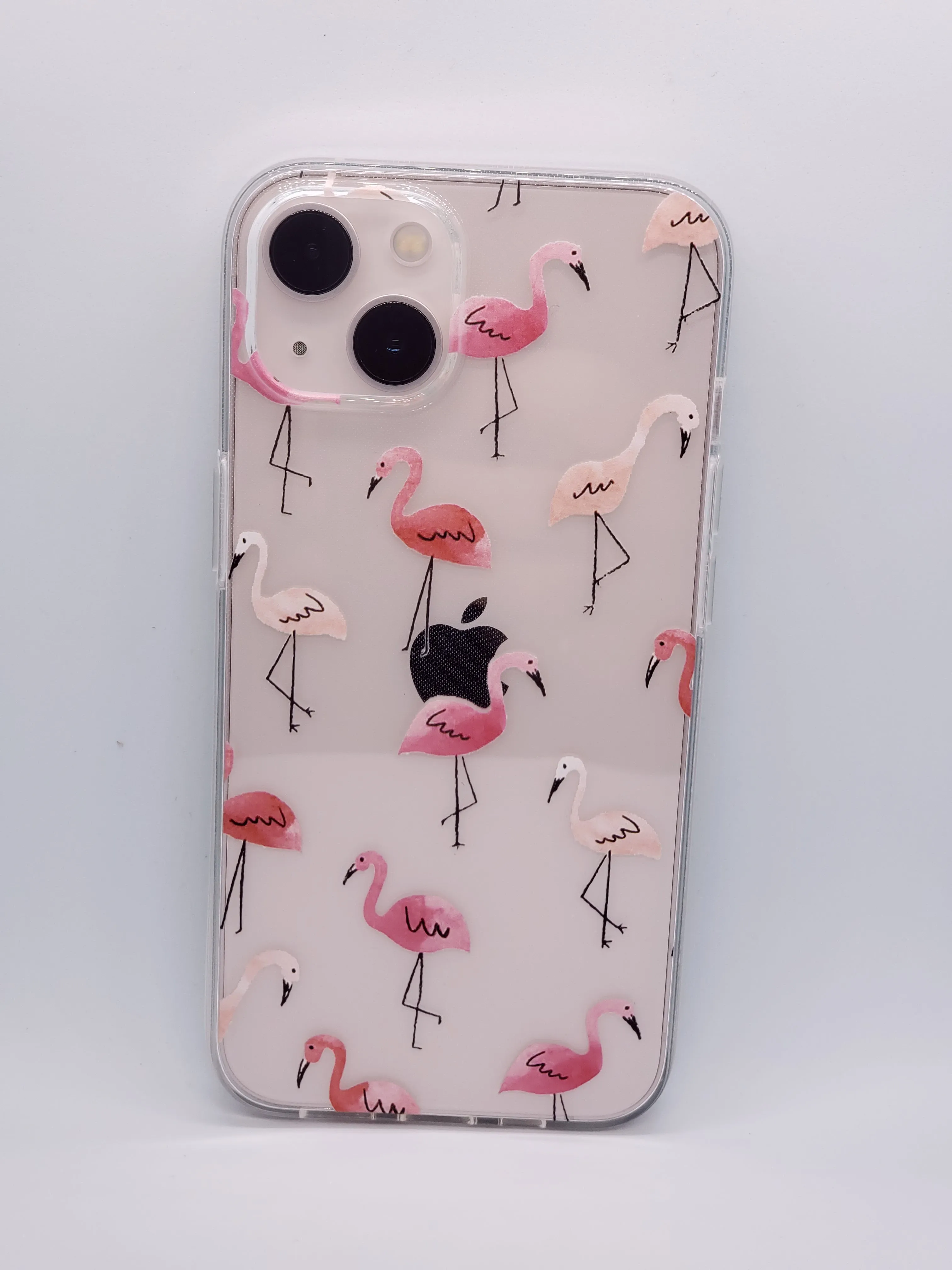 Flamingo Feast Transparent Clear iPhone Case
