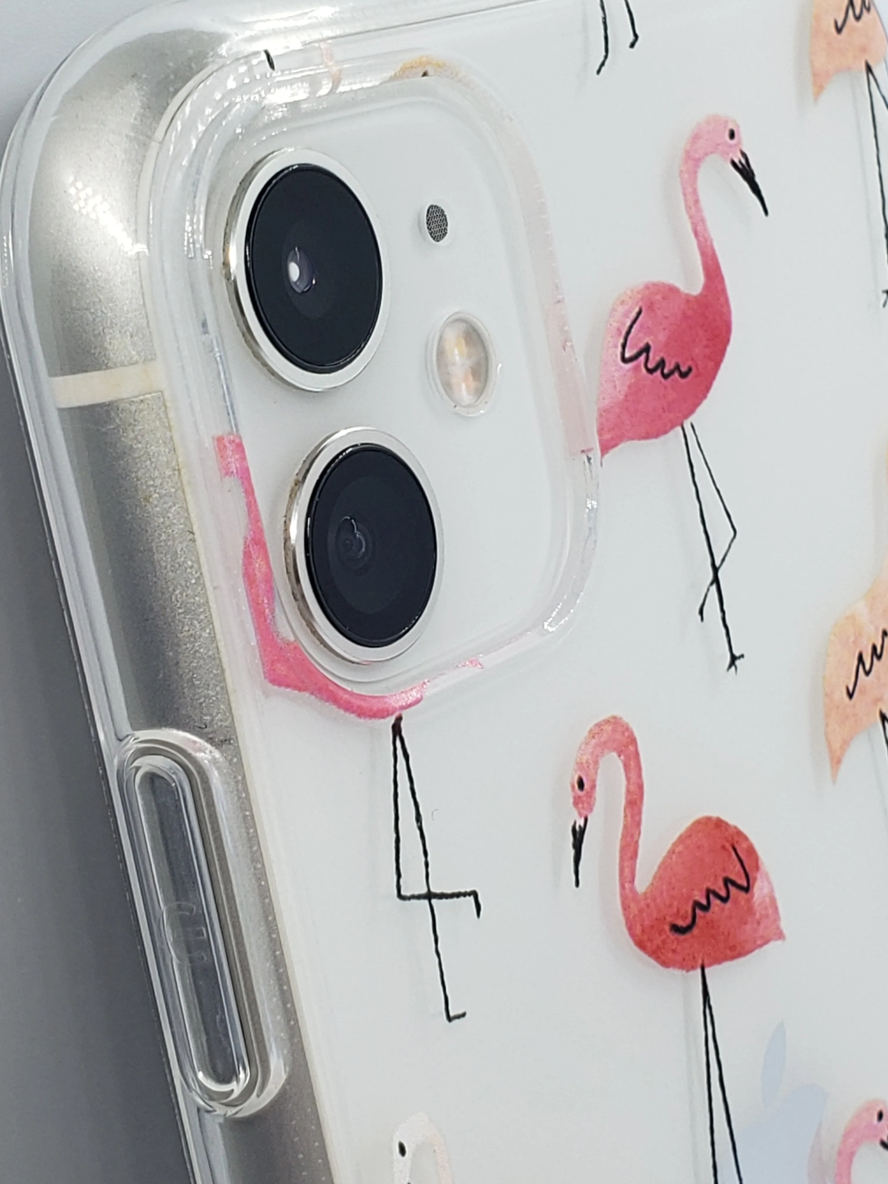 Flamingo Feast Transparent Clear iPhone Case