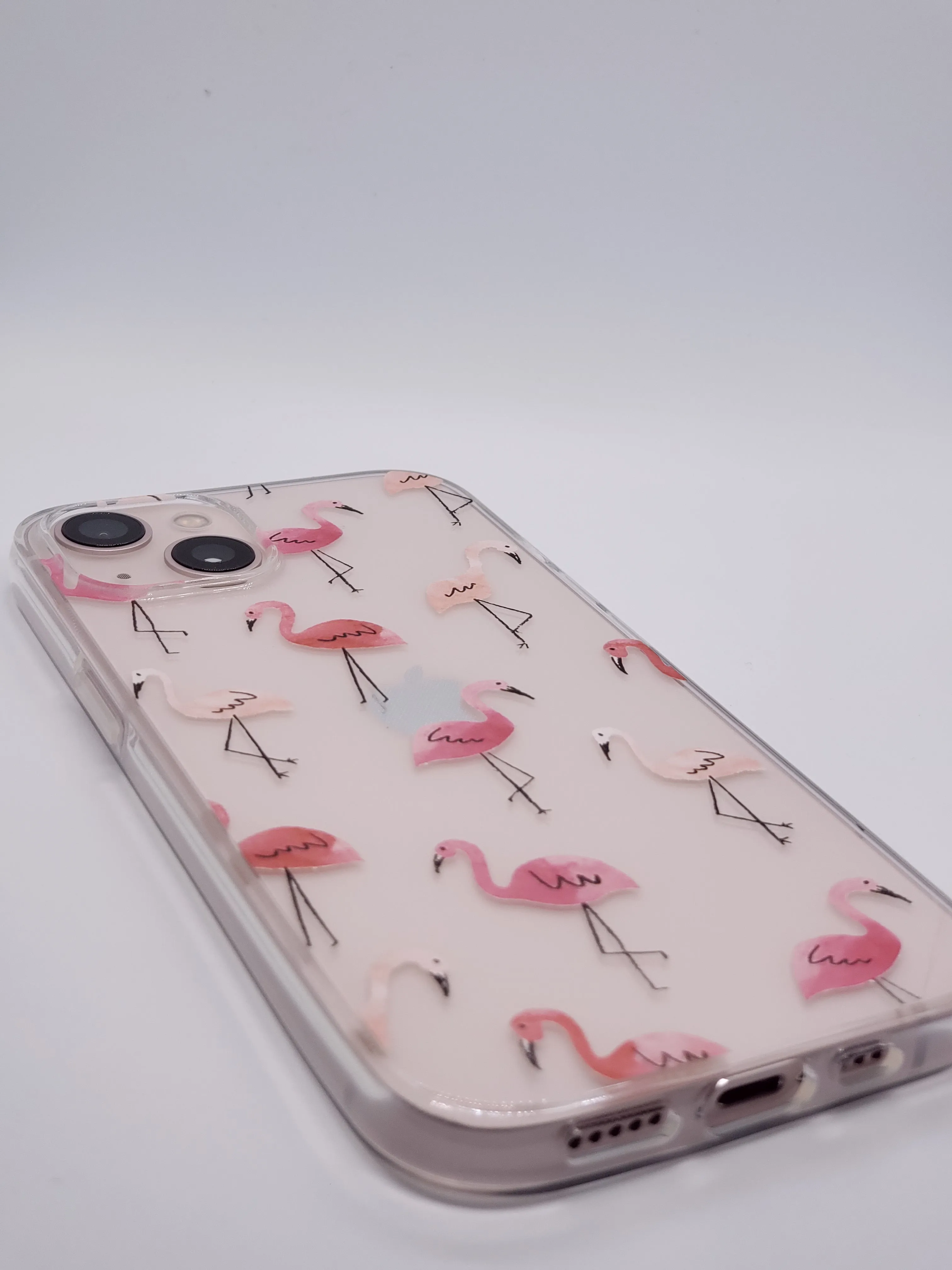 Flamingo Feast Transparent Clear iPhone Case