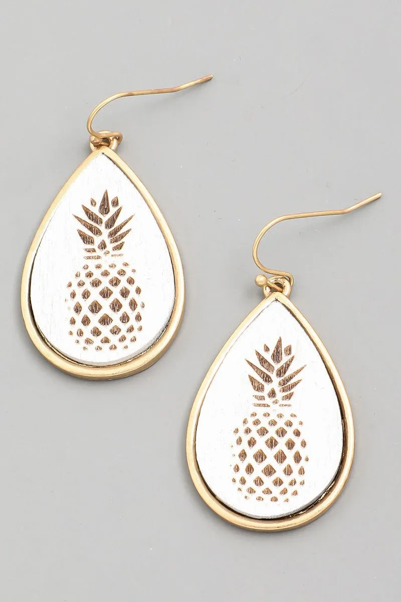 FME170 Wood Pineapple White