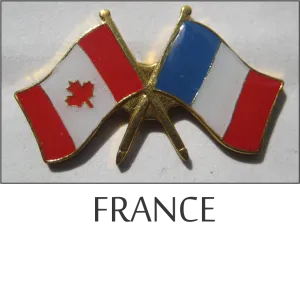 France-Canada Friendship Lapel Pin