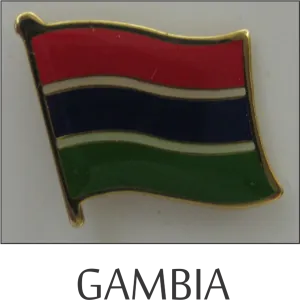 Gambia Single Lapel Pin