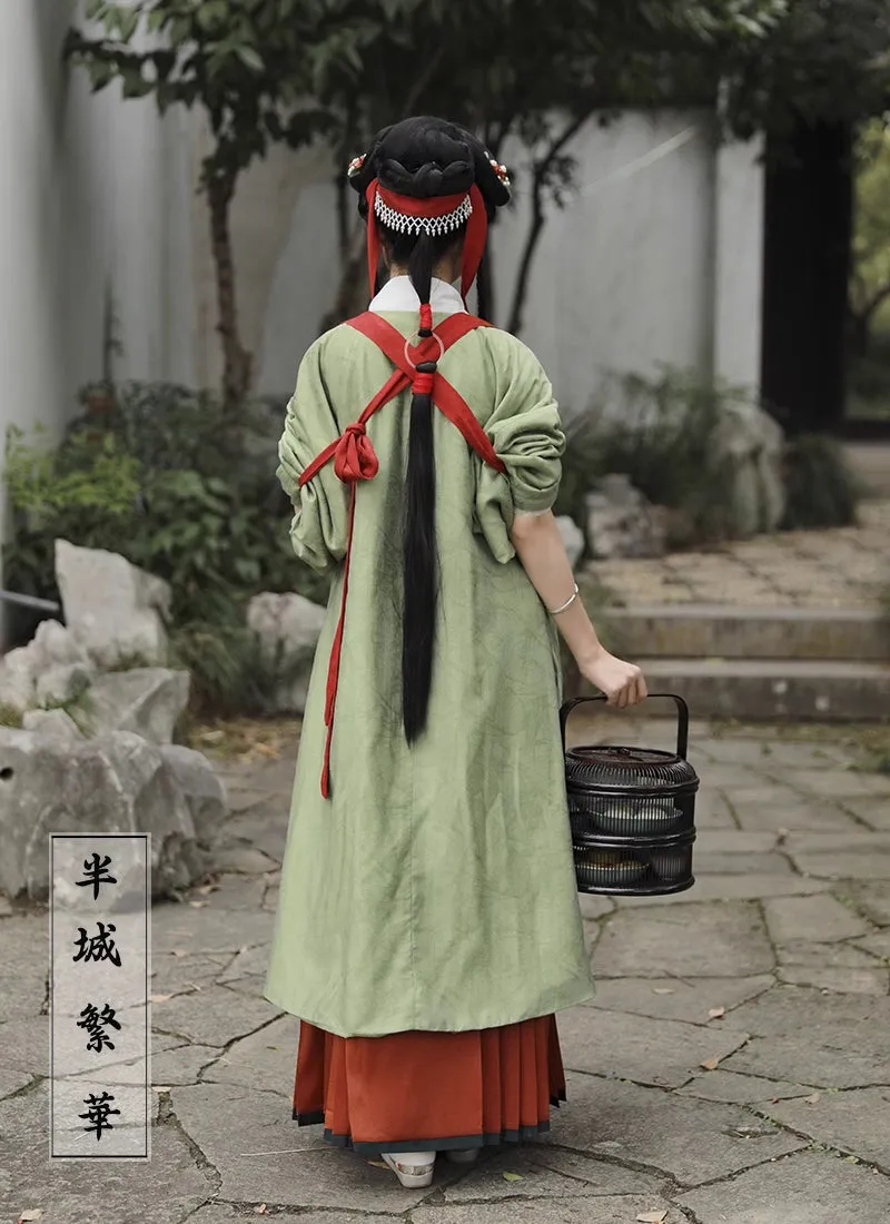 Gong Qiang 宫墙 Palace Wall Song Ming Pearl Ribbon Hair Accessory