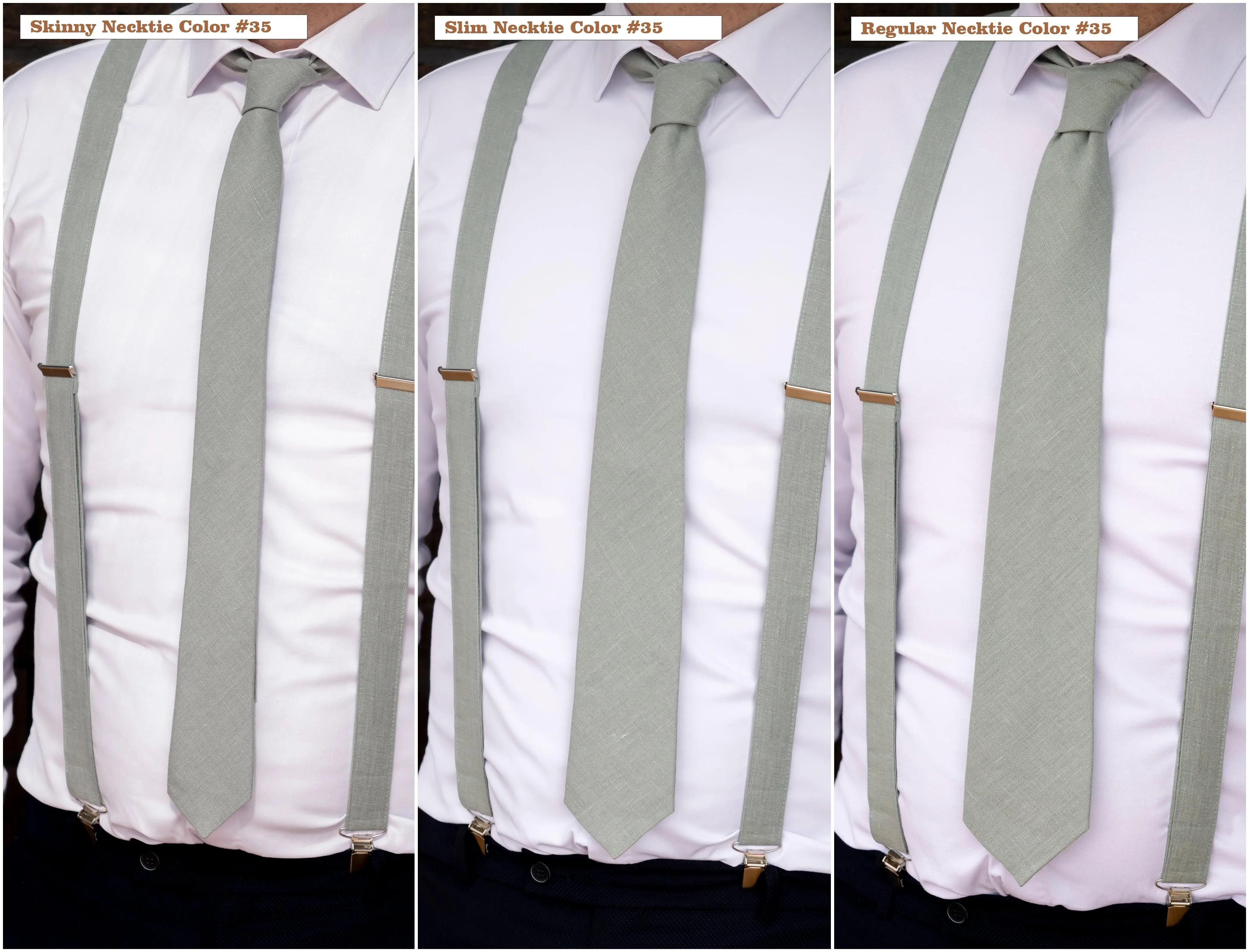 Green bow tie | green linen bow tie