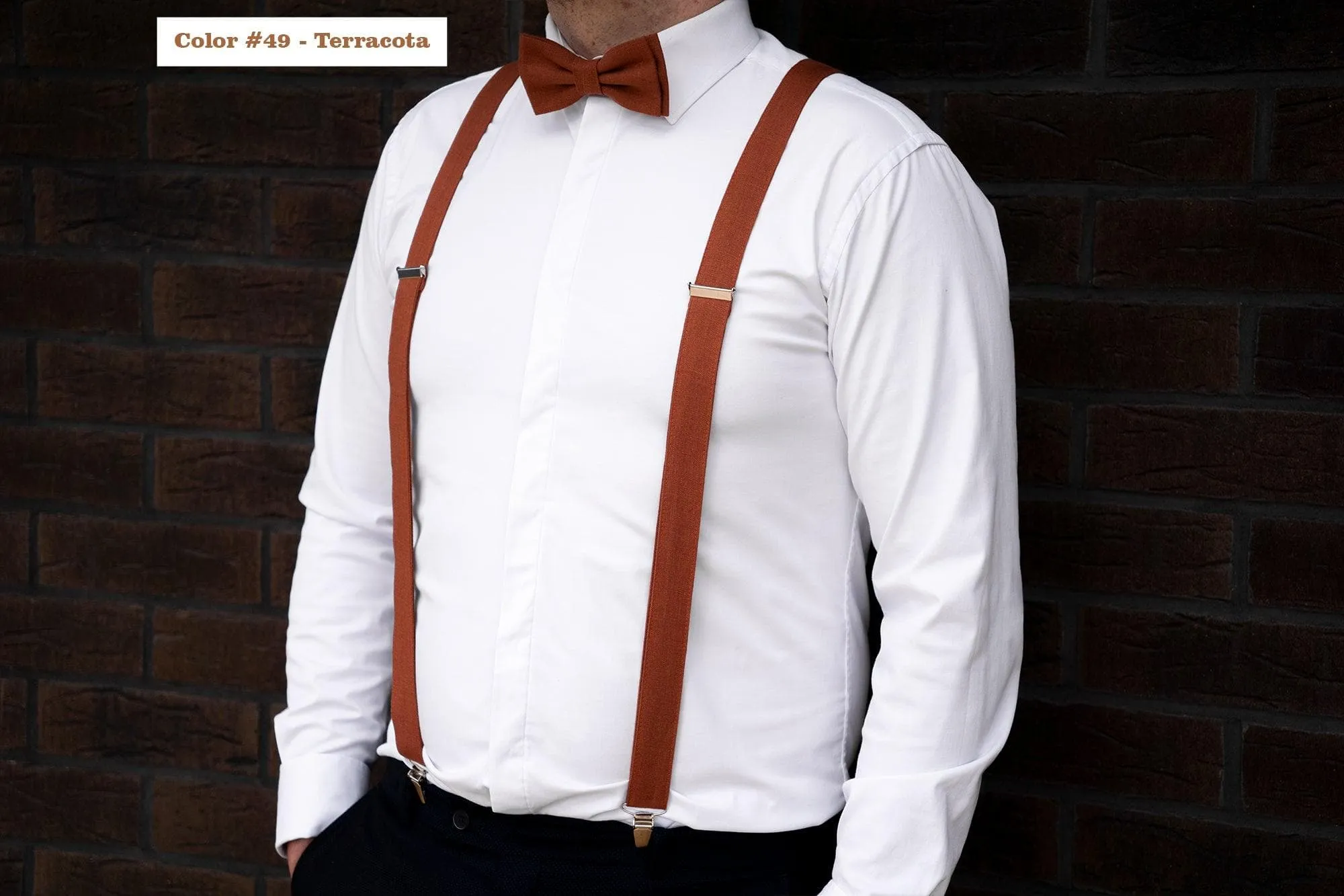 Green bow tie | green linen bow tie